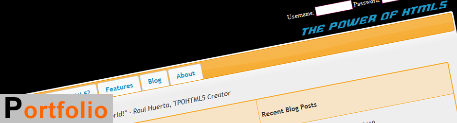 Portfolio - The Power of HTML5